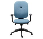 Office chair ALIA, fire-resistant fabric, synchronous mechanism, with or without armrests, height-adjustable backrest