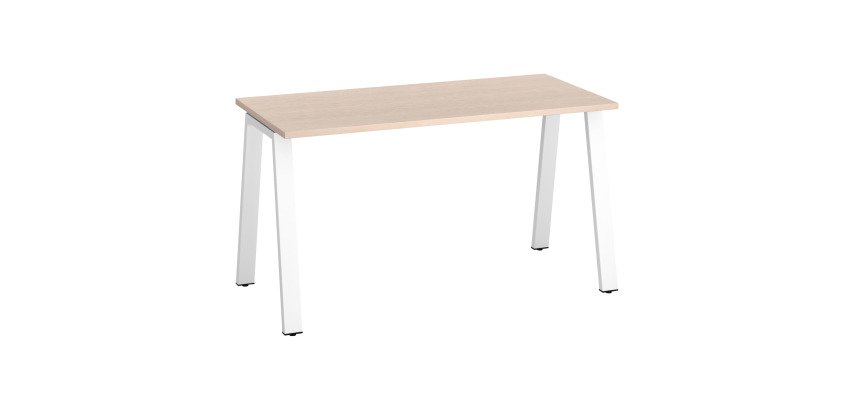 Bureau droit ECLA profondeur 60 cm piètement métal