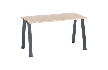 Bureau droit ECLA profondeur 60 cm piètement métal