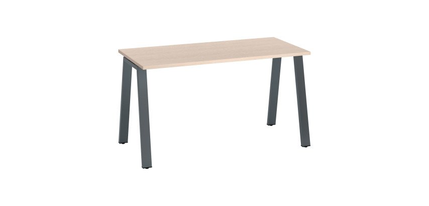 Bureau droit ECLA profondeur 60 cm piètement métal