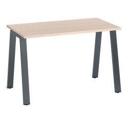 Straight desk ECLA depth 60 cm metal base