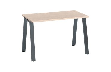 Straight desk ECLA depth 60 cm metal base