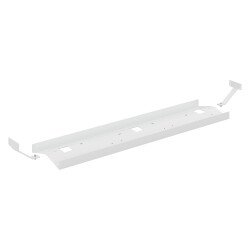 Goulotte pour pôle de bureaux L 120 cm // L 60 cm bureau droit // L 30 cm top Access blanc