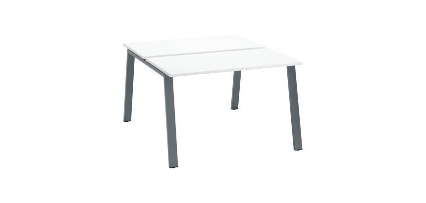 Pole 2 Büros Gestell Metall ECLA Tiefe 126 cm