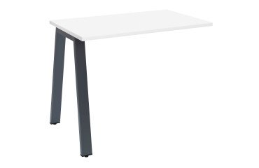 Retour pour bureau manager Ecla de profondeur 100 cm piètement métal