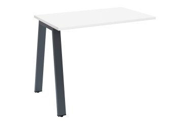 Retour pour bureau manager Ecla de profondeur 100 cm piètement métal