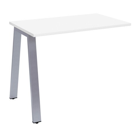 Extensión de mesa Ecla manager 100 x 60 cm blanca patas metal aluminio