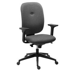 Silla de oficina Alia - respaldo tejido - reposabrazos 3D