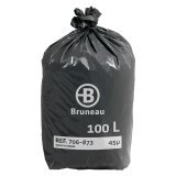 Sac poubelle 100 litres Bruneau gris - 200 sacs