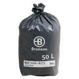 Pack 2 +1 vuilniszakken 50 liter Bruneau - pak van 200