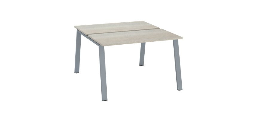 En_pole 2 bureaux chene gris 60x120 cm element de