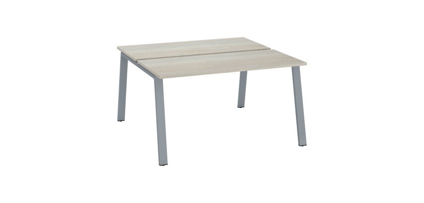 Pole 2 Büros Gestell Metall ECLA Tiefe 126 cm