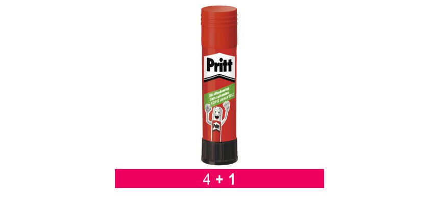 Pack 4+1 Gratis Pegamento en barra Pritt 22 g