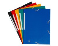 Pack de 7 chemises à élastique 3 rabats plastique couleur assorties + 3 offertes