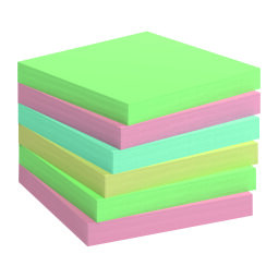 Notas adhesivas colores reciclados Bruneau- bloc de 100 hojas