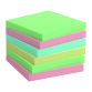 Notes repositionnables couleurs recyclées Bruneau - bloc de 100 feuilles