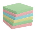 Notes repositionnables couleurs recyclées Bruneau - bloc de 100 feuilles