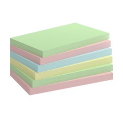 Notas adhesivas colores reciclados Bruneau- bloc de 100 hojas