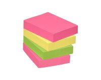 En_lot 12 blocs notes assortis bruneau 50x40mm