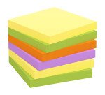 Z-notes repositionnables couleurs Spring Bruneau 75 x 75 mm - bloc de 100 feuilles