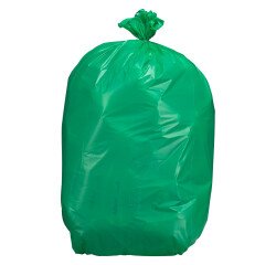Bolsas de basura Verde sin Autocierre 25 micras 25L - Rollo de 25 bolsas