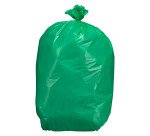 Bolsas de basura Verde sin Autocierre 37,5 micras 110L - Rollo de 10 bolsas