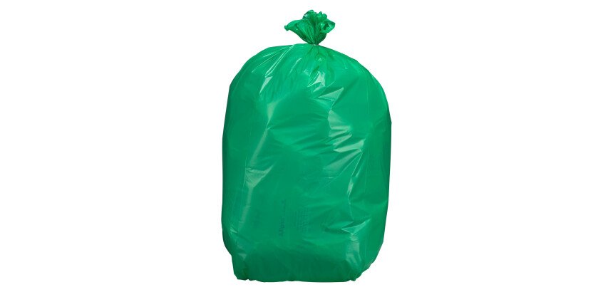 Bolsas de basura Verde sin Autocierre 25 micras 25L - Rollo de 25 bolsas