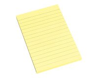 Notas adhesivas amarillo rayadas 100 x 150 mm Bruneau