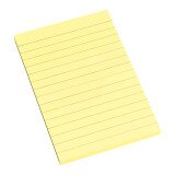 Bloc-notes ligné repositionnable jaune vif Bruneau 100 x 150 mm - bloc de 100 feuilles