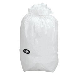 Vuilniszak wit 50 liter NF - pak van 200