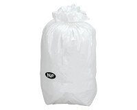 Bolsas de basura 130L blancas 45 micras - paquete de 100