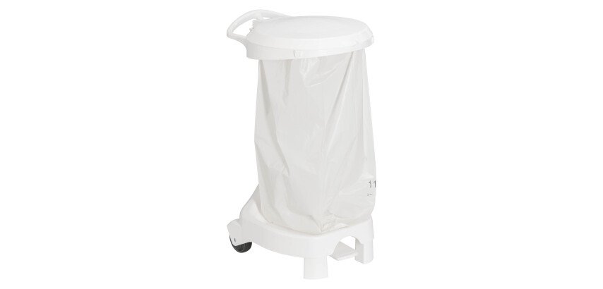 Halterung für Müllsäcke mit Rädern und Pedal DELTA 120 Liter