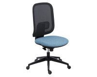 Bureaustoel Alia blauw - netstructuur 