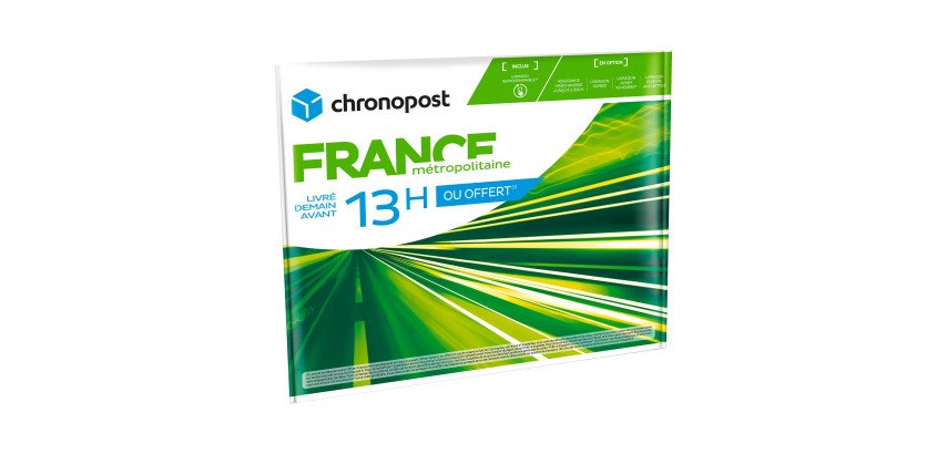 Enveloppe Chronopost - France Métropolitaine et Monaco -1kg - Livraison avant 13H