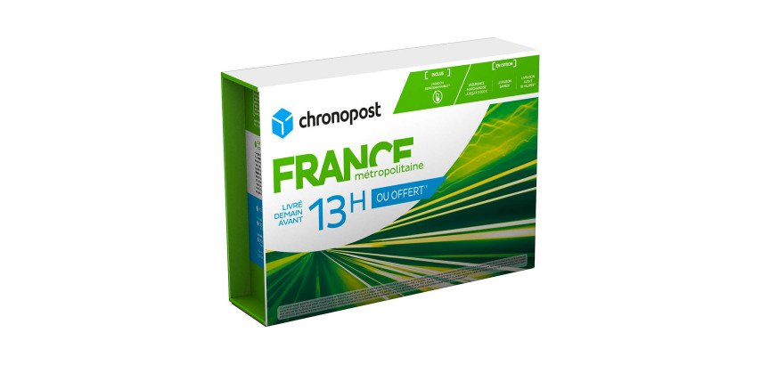 Boite Chronopost - France Métropolitaine et Monaco -3kg - Livraison avant 13H