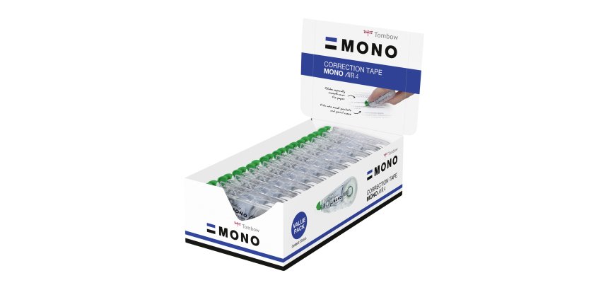 Correcteur à sec Mono Air Tombow dépose frontale largeur 4,2 mm - Longueur 10 m