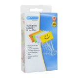 Pince double clip Emojis 19 mm Rapesco couleurs assorties - Boîte de 80