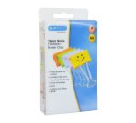 Pince double clip Emojis 19mm Rapesco couleurs assorties - Boîte de 80