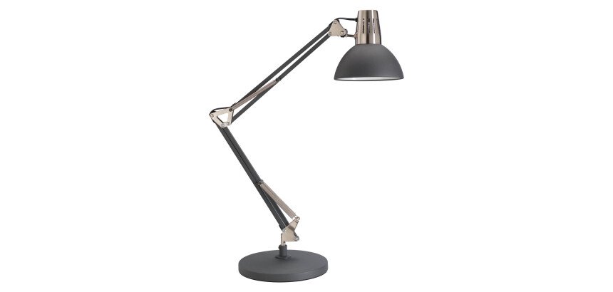 Lampe de bureau Led Lipsi - Aluminor - 7 W - E27 - Double-bras articulé
