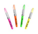 Surligneur pinceau Highlighter Flex Bic - Pochette de 4