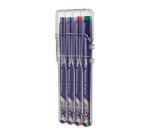Stylo feutre Pilot Frixion Fineliner pointe 1,3 mm - Ecriture fine - Etuis de 4 couleurs asorties
