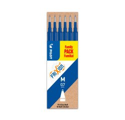 Recarga para bolígrafo borrable Pilot FriXion punta media 0,7 mm - Paquete de 6