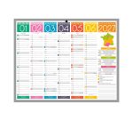 Calendrier semestriel mural 2027 - Tendance - 21 x 26.5 cm