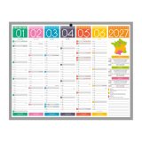 Calendrier semestriel mural 2027 - Tendance - L 26,5 x H 21 cm