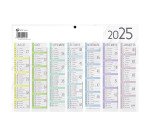 Calendrier semestriel mural 2026 - marque-pages souple - L 29,5 x H 20 cm