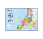 Carte murale Recto/Verso - Monde/Europe - 98 x 138 cm