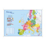 Flexible Wandkarte Vorderseite Europa Rückseite Welt - 98 x 138 cm
