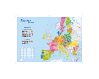 Carte murale souple recto Europe / verso Monde - L 138 x H 98 cm