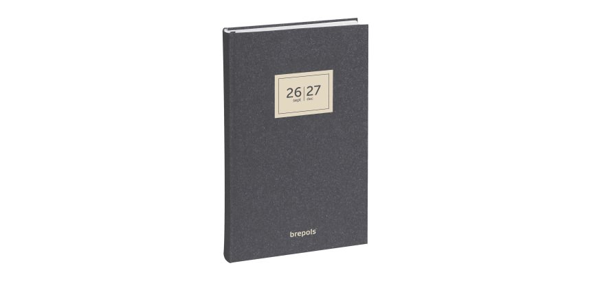 Agenda journalier Brepols Essenz 16 mois Saturnus - septembre 2026 à décembre 2027 - 13,3 x 20,8 cm