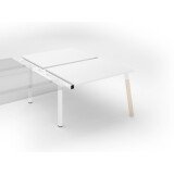Pôle de 2 bureaux droits L 120 x P 80 cm piétement métal - Elément suivant